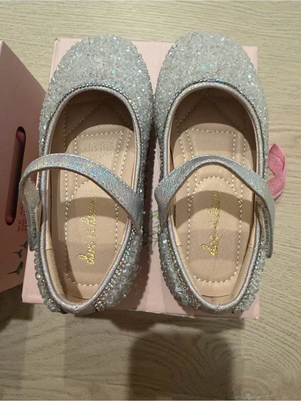 Bead Stone Flat Shoes Doe A Dear - Pink